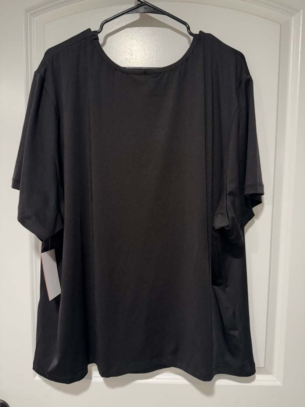 NWT Plus Size Black Swim Cover Up Rash Guard Swim Tee 34/36 UPF Beach - Picture 2 of 7
